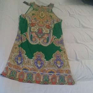 Green Paisley Dress